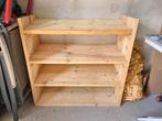 Houten schoenenrek met 4 planken, Ophalen, Gebruikt