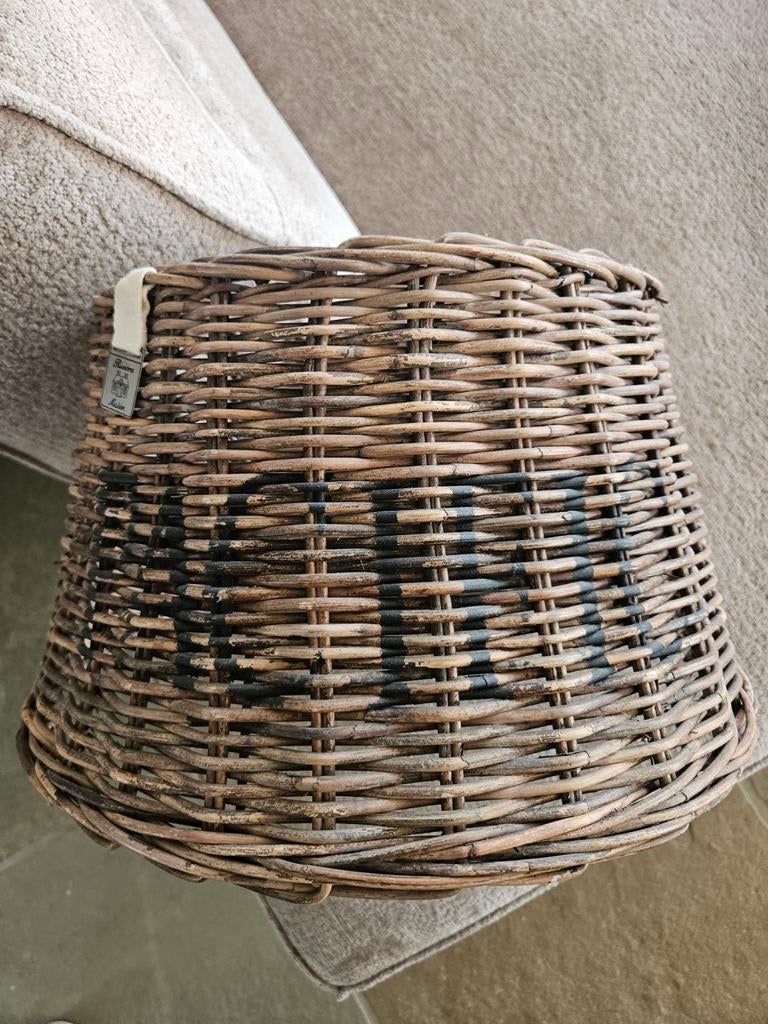 Riviera Maison Rattan Lampenkap Serie Pacific, Ophalen, Landelijke, Ibiza-stijl, Gebruikt, Rond