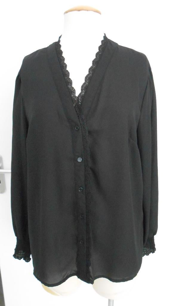Shein blouse zwart mt XL (42/44), Kleding | Dames, Blouses en Tunieken, Zwart, Maat 42/44 (L), Nieuw, Ophalen of Verzenden