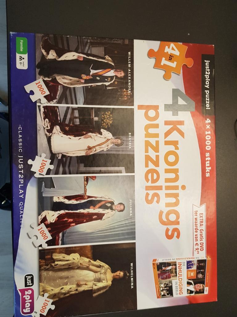 4 kroningspuzzels 1000 stukjes, Verzamelen, Koninklijk Huis en Royalty, Ophalen of Verzenden, Nieuw