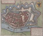 Deventer Guicciardini Oude Plattegrond Kaart 1652, Ophalen of Verzenden