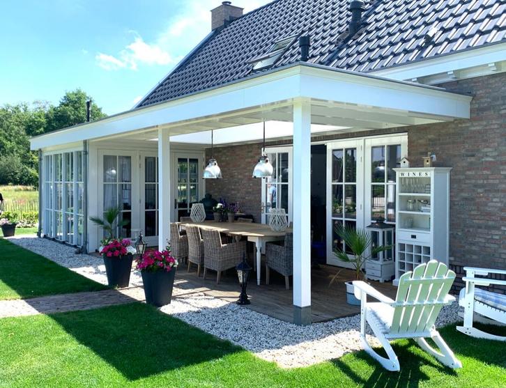 veranda lichtstraat overkappingen overkapping hout veranda's, Tuin en Terras, Overkappingen, Nieuw, Veranda, Ophalen of Verzenden