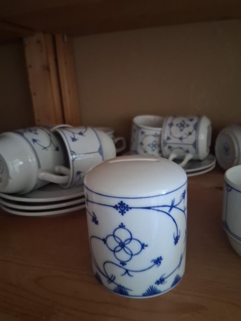 Spaarpot  blauw saks, Ophalen of Verzenden