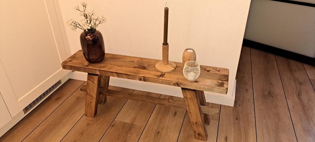 Decoratie bankje, Huis en Inrichting, Tafels | Sidetables, Ophalen, 100 tot 150 cm, Nieuw, 25 tot 50 cm