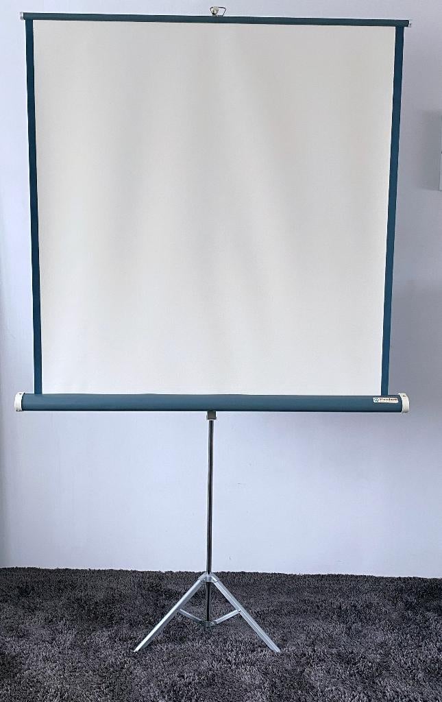 (dia) projectiescherm met statief, Audio, Tv en Foto, Projectieschermen, Ophalen, Handmatig, Gebruikt