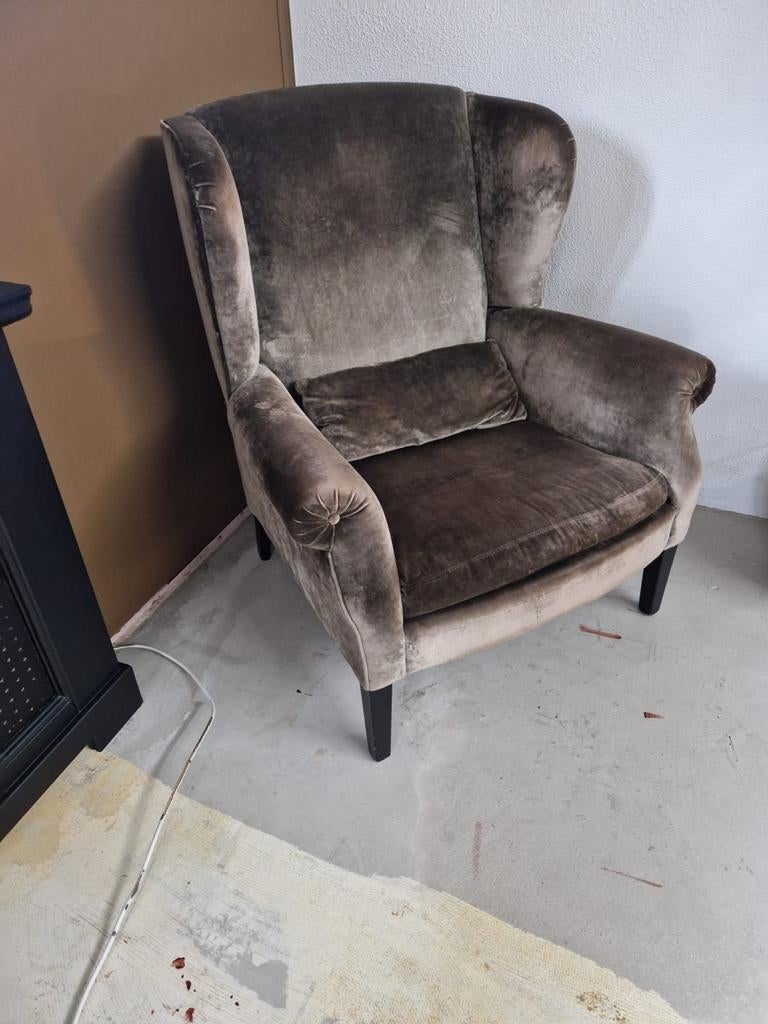 Originele aura peeperkorn fauteuil, Huis en Inrichting, Fauteuils, Ophalen, Zo goed als nieuw, Stof, 50 tot 75 cm
