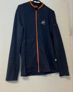 Donkerblauwe jas met oranje rits en AH logo maat M, Kleding | Heren, Verzenden, Gedragen