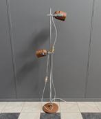 70 jaren chroom 2 bruine spots vloer lamp Stanislav Indra, Ophalen, Gebruikt, Vintage, Metaal