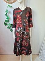 Y2K katoenen botanische print jurk S/M, Maat 38/40 (M), Ophalen of Verzenden, Zo goed als nieuw, Vintage