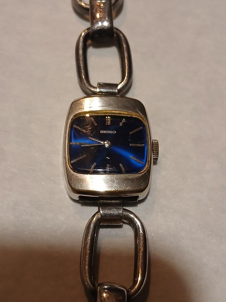Vintage Seiko dameshorloge met zilveren band, Ophalen of Verzenden