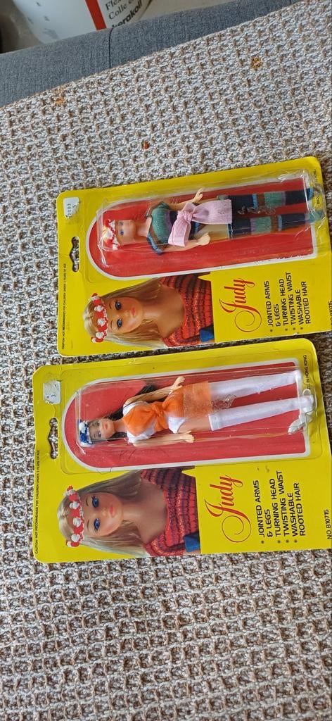 Twee Judy poppen in verpakking, Ophalen of Verzenden, Nieuw, Babypop
