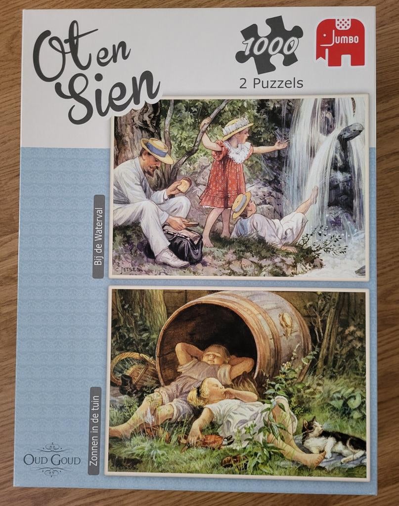 Jumbo Ot en Sien Puzzels - 2x 1000 stukjes, Ophalen of Verzenden, 500 t/m 1500 stukjes, Zo goed als nieuw, Legpuzzel