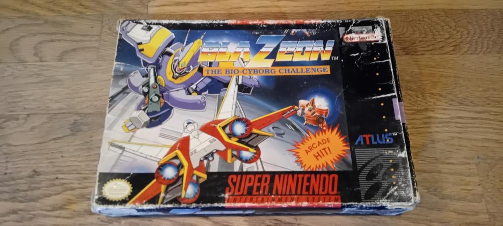 SNES BlaZeon (NTSC-A), Spelcomputers en Games, Games | Nintendo Super NES, Gebruikt, Shooter, 1 speler, Ophalen of Verzenden