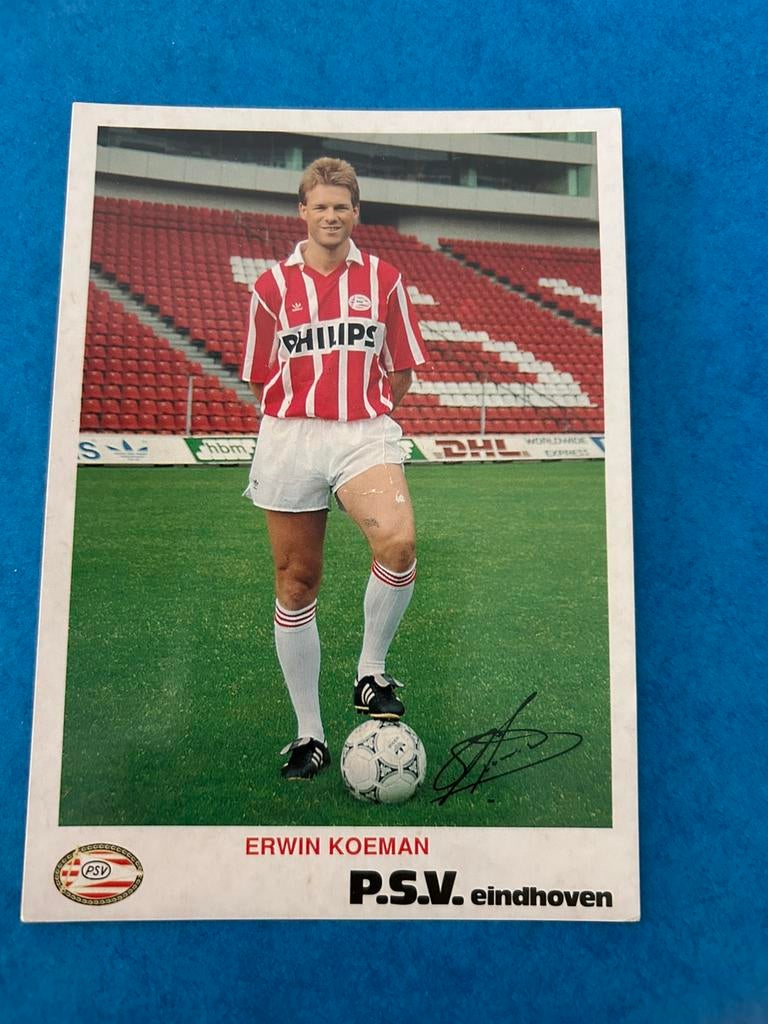 Erwin Koeman spelerskaart, Verzenden, Zo goed als nieuw, PSV, Spelerskaart