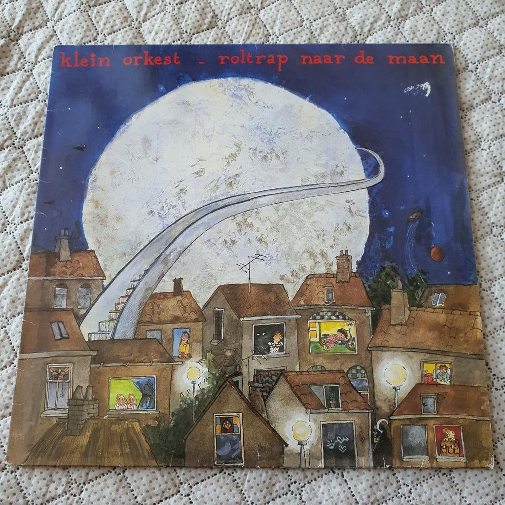 Klein Orkest  - Roltrap naar de maan (Lp), Ophalen of Verzenden, Gebruikt, 12 inch, Levenslied of Smartlap