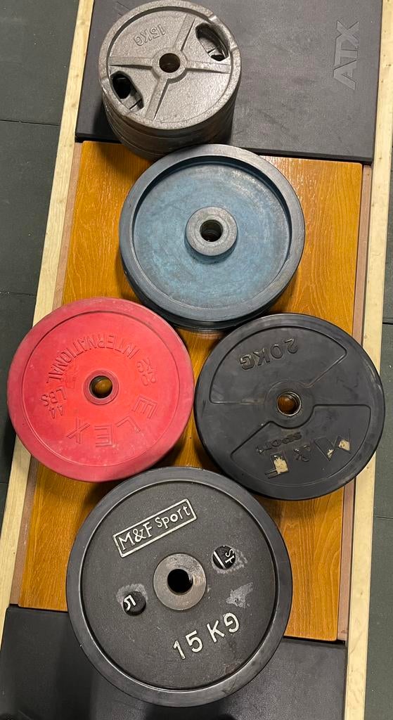 Olympische halterschijven, Sport en Fitness, Fitnessmaterialen, Ophalen, Gebruikt