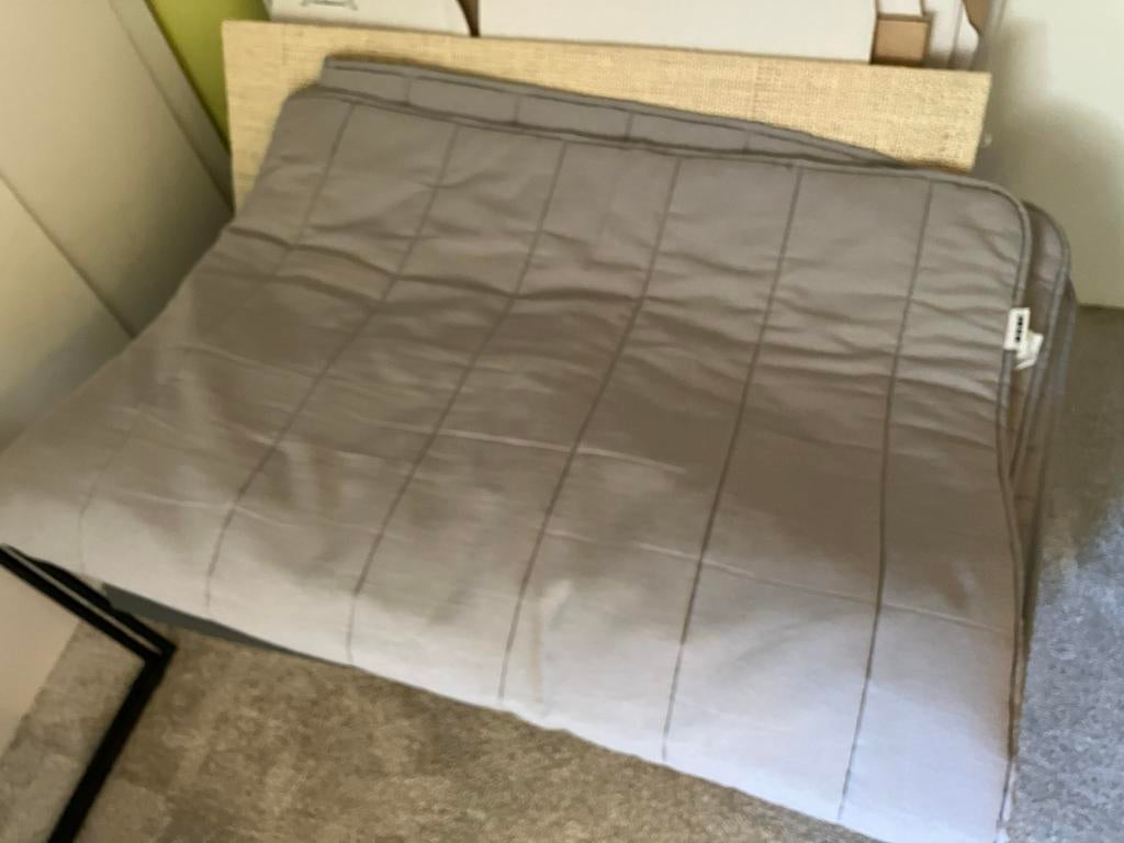 IKEA Sultan topper dekmatras 160x200 cm, Ophalen, Gebruikt, Tweepersoons, Wit
