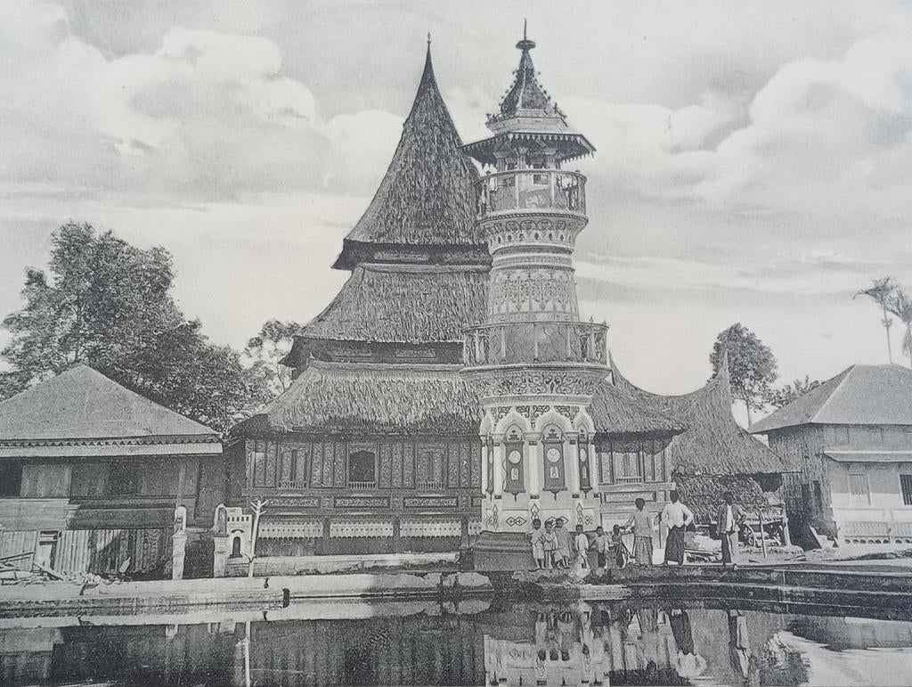 Foto gravure Nederlands Indië Sumatra 18 x 28 cm, Verzamelen, Ophalen of Verzenden