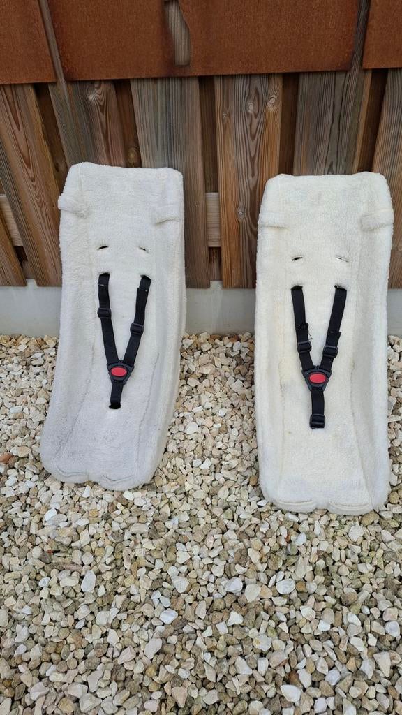 1 witte babyschaal met gordel., Kinderen en Baby's, Ophalen of Verzenden