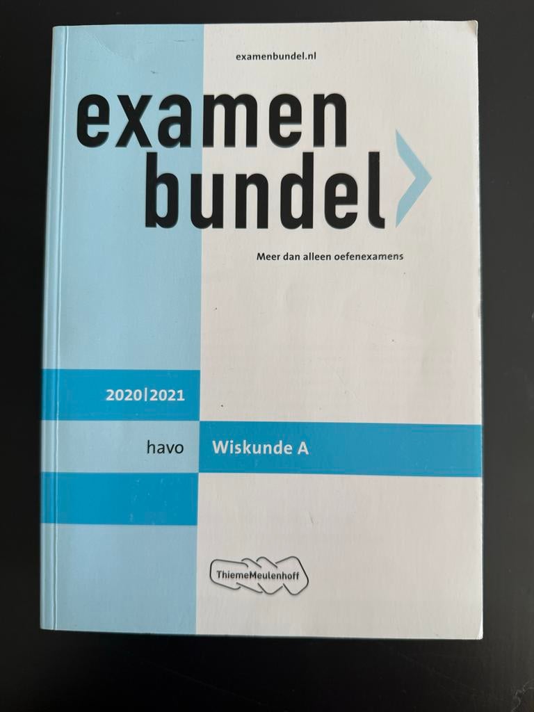 Examenbundel Wiskunde A HAVO 2020/2021, Ophalen, Gelezen, HAVO, Wiskunde A
