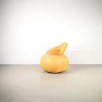 1x Leolux Gisa Fauteuil Draaibaar Okergeel – Leer, Huis en Inrichting, Fauteuils, Niet ingevuld, Niet ingevuld, Ophalen of Verzenden