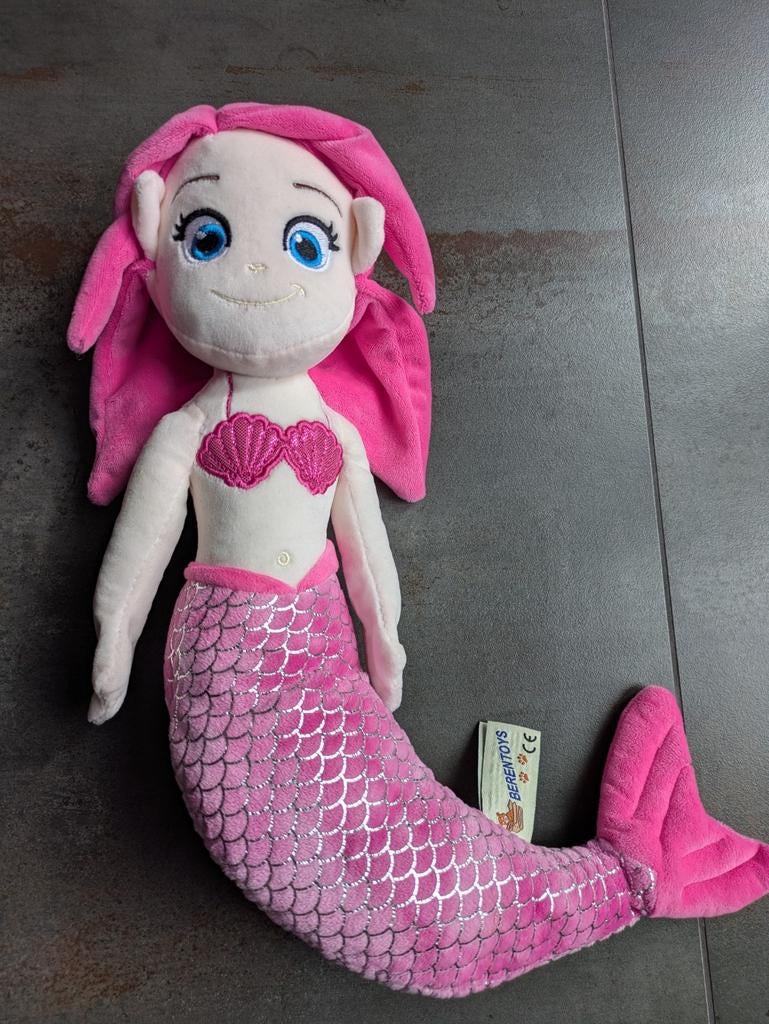 Mooie roze zeemeermin knuffel - Berentoys, Kinderen en Baby's, Speelgoed | Knuffels en Pluche, Overige merken, Overige karakters