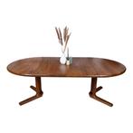 Dyrlund, vintage jaren 60 verlengbare eettafel teak Deens, Ophalen, 100 tot 150 cm, Teakhout, Zo goed als nieuw