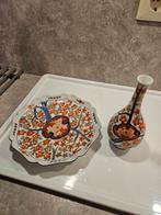 Japans aardewerk, schaal en vaas, Ophalen