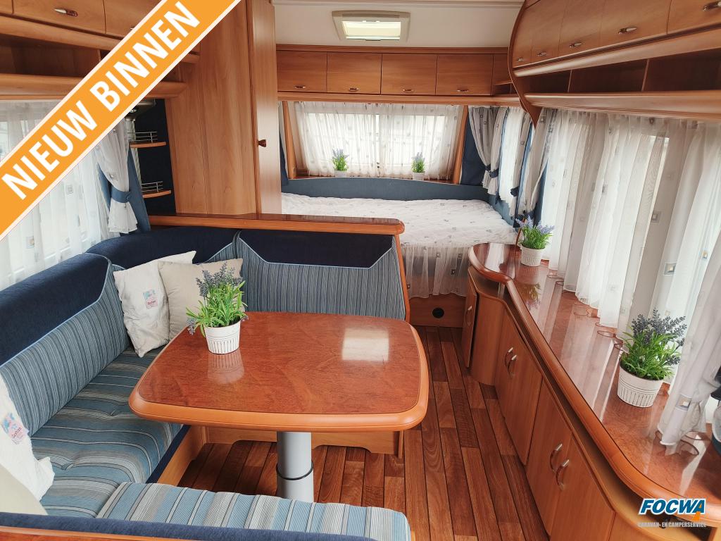 Hobby Excelsior 520 TMF Mover Dwarsbed Zit Tent, Rondzit, Hobby, Schokbreker, Bedrijf