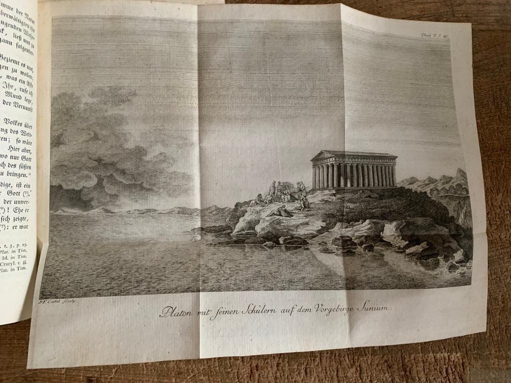 5 delen reis Anacharsis Griekenland met 16 gravures 1790, Antiek en Kunst, Antiek | Boeken en Bijbels, Ophalen of Verzenden