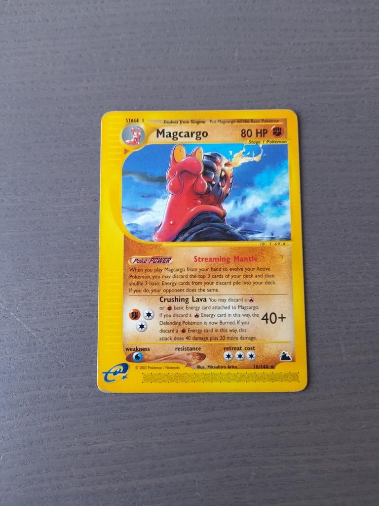 2003 skyridge 18/144 magcargo, Ophalen of Verzenden, Gebruikt, Losse kaart