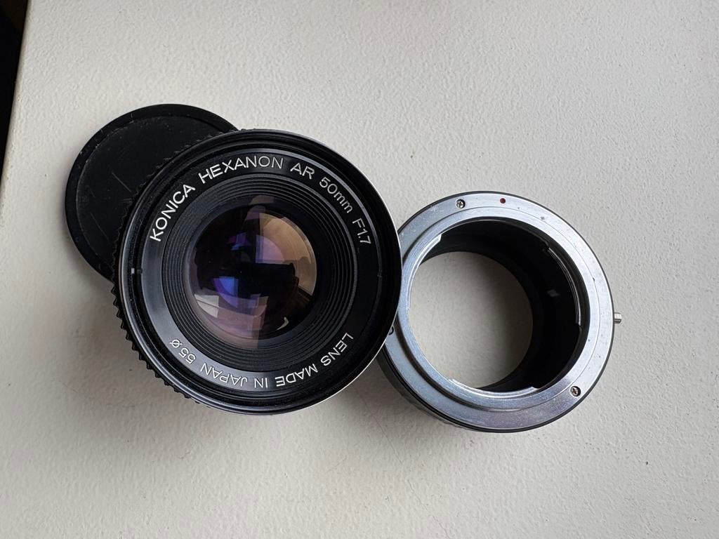 Konica Hexanon 50mm f1.7, Audio, Tv en Foto, Fotografie | Lenzen en Objectieven, Ophalen of Verzenden, Gebruikt, Standaardlens