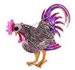 Nieuwe Paarse Haan Broche. Voor 5,99 Verzendkosten 1,40, Ophalen of Verzenden, Nieuw, Paars, Overige materialen