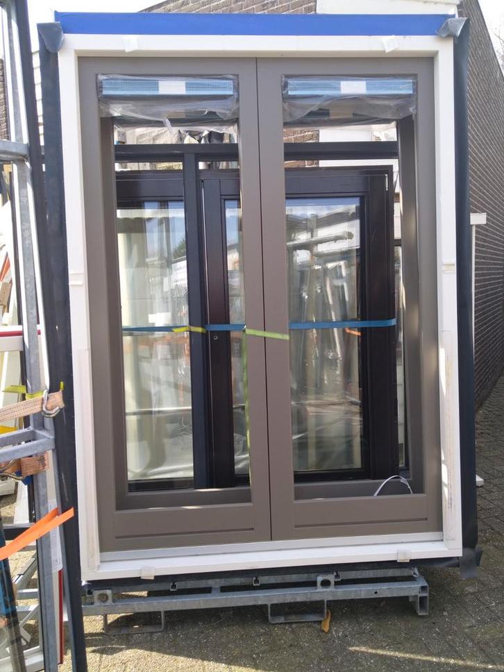 2 sets tuindeuren, Doe-het-zelf en Verbouw, Deuren en Horren, Nieuw, Buitendeur, 215 cm of meer, 120 cm of meer, Hout, Ophalen of Verzenden