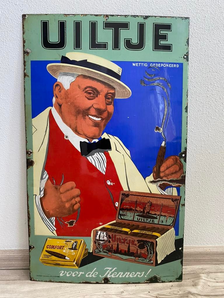 Te koop gevraag oude reclameborden, Antiek en Kunst, Ophalen