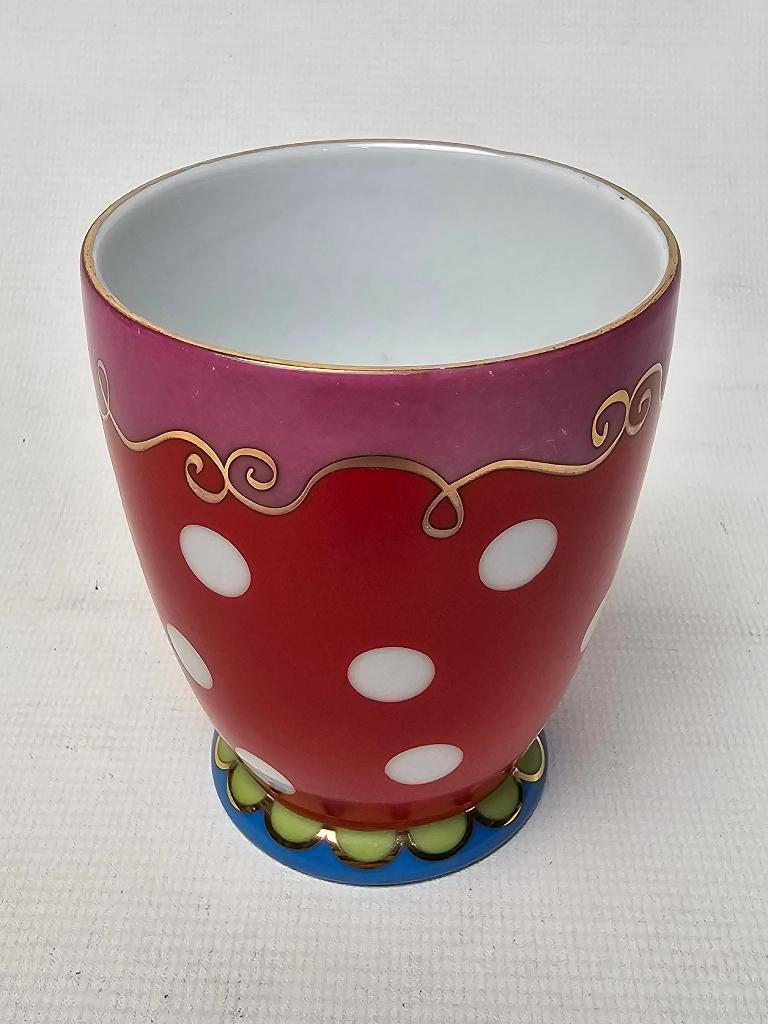 # Douwe Egberts Oilily Mokje, Huis en Inrichting, Keuken | Servies, Gebruikt, Ophalen of Verzenden, Kom(men), Overige stijlen