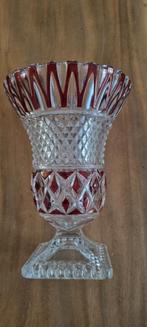 Anna Hutte robijnrode lood- kristallen vaas jaren '70, Ophalen of Verzenden