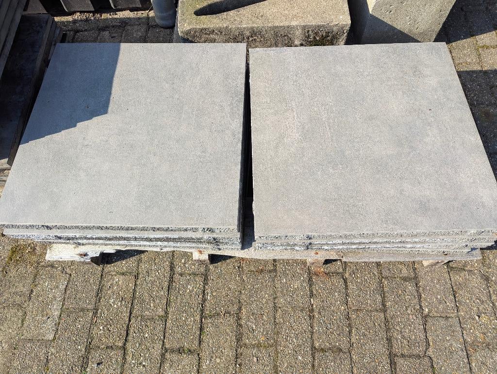 licht grijze keramische tegels 60x60x4 cm (NIEUW), Ophalen, Keramiek, Nieuw, Minder dan 5 m²