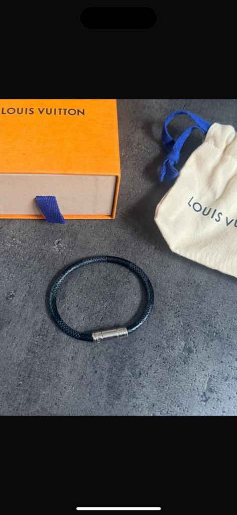 Louis vuitton bracelet, Ophalen of Verzenden, Zo goed als nieuw, Zwart, Leer