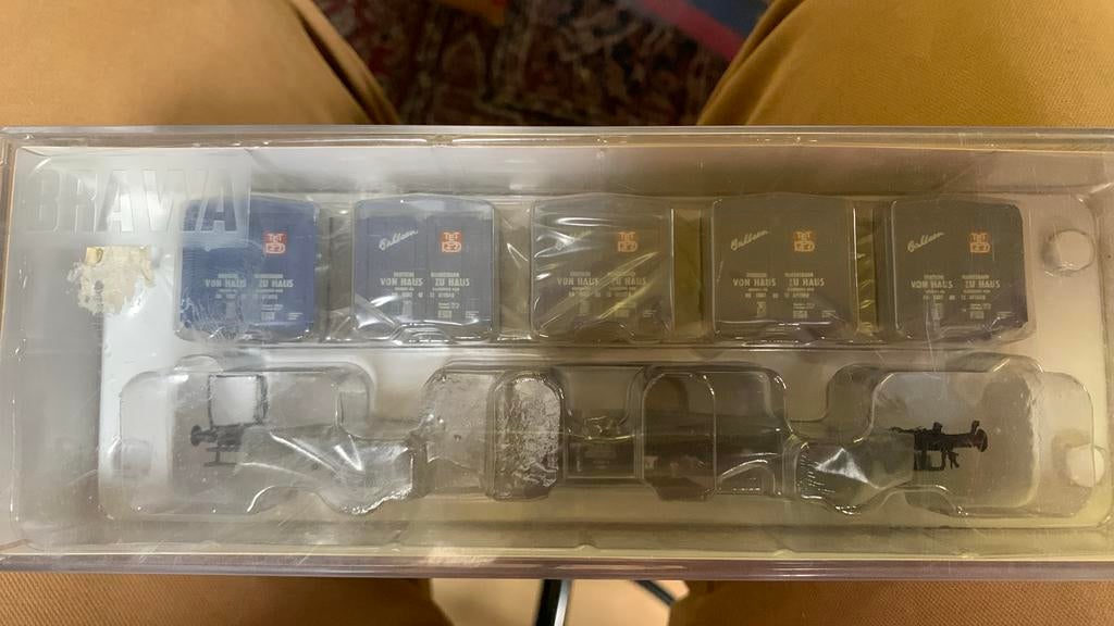 Brawa DB behalterwagen, Hobby en Vrije tijd, Modeltreinen | H0, Overige merken, Gelijkstroom, Ophalen of Verzenden, Nieuw