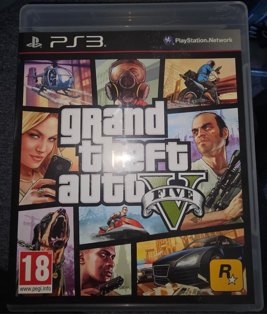 Grand Theft Auto V (GTA 5) PS3, Spelcomputers en Games, Games | Sony PlayStation 3, Avontuur en Actie, Online, Gebruikt, Vanaf 18 jaar