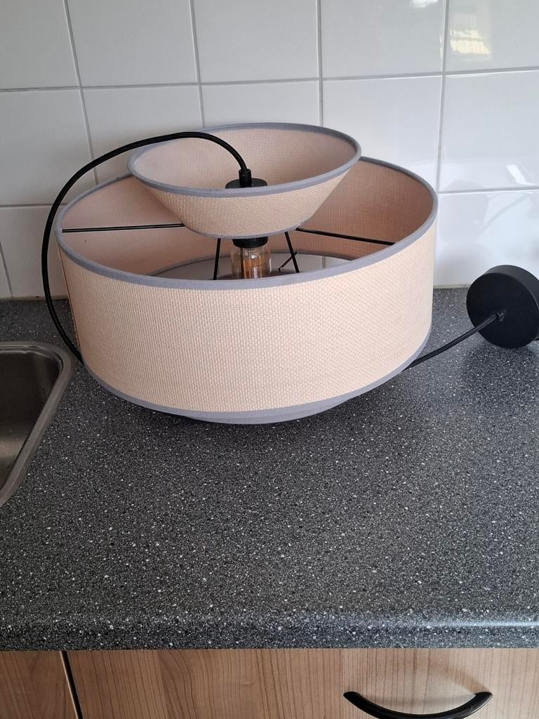 Stoffen hanglamp, Ophalen, Rond