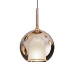 Design Hanglamp Penta Glo Large Rosé Gold, Ophalen, Glas, Minder dan 50 cm