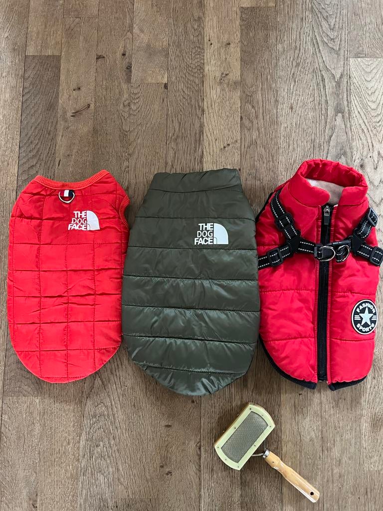 3 honden jasjes, 2 warm 1 beetje dun, Ophalen of Verzenden, Hondenjas