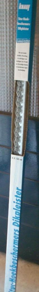 Knauf hoekbeschermers stuc/dikpleisterwerk 4x 1.50 m NIEUW, Ophalen, Nieuw