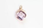 14 Karaat Vintage Gouden Hanger Met Amethist, Ophalen of Verzenden, Zo goed als nieuw, Met edelsteen, Goud