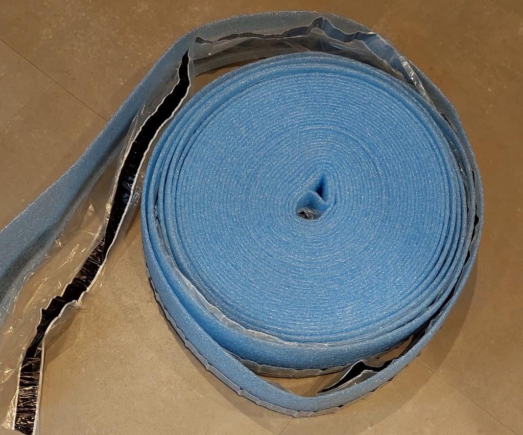 Randisolatie met plakband en folie, Doe-het-zelf en Verbouw, Minder dan 4 cm, Overige materialen, Nieuw, Ophalen of Verzenden