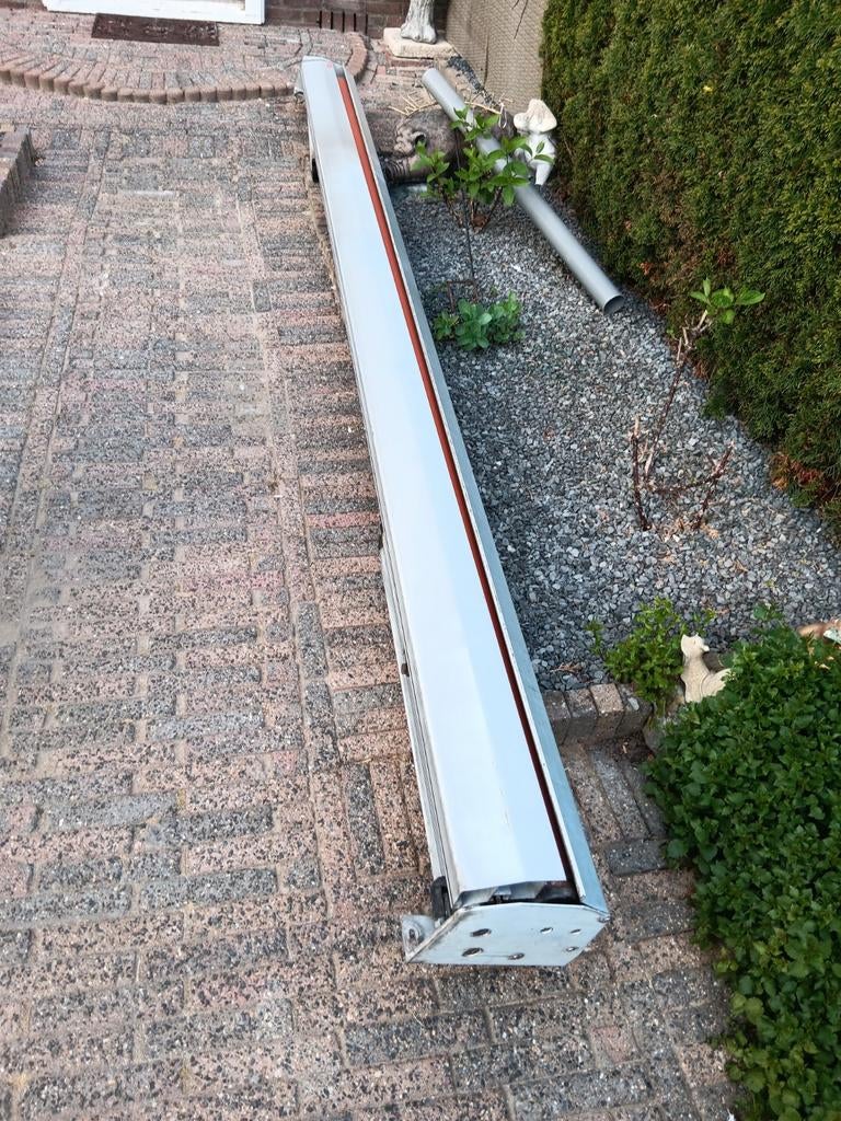Knikarm Zonnescherm Elektrisch, Ophalen, Gebruikt, Elektrisch, 150 tot 300 cm