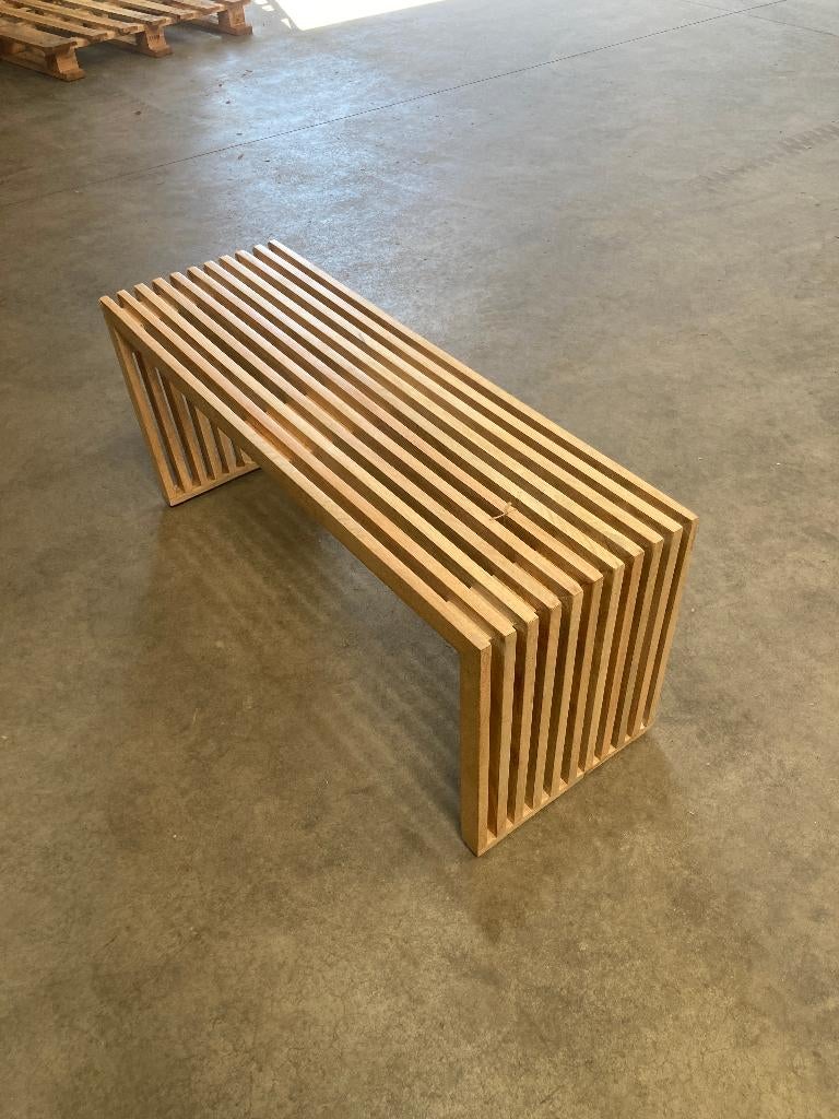 Bankje - Lexi - Naturel - 104 cm x 4 x 43 cm - Mangohout, Ophalen, Minder dan 50 cm, 125 cm of meer, Nieuw