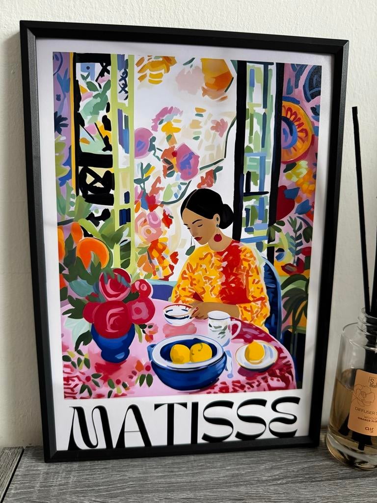 Matisse Poster Ingelijst 21x30cm, Antiek en Kunst, Ophalen of Verzenden